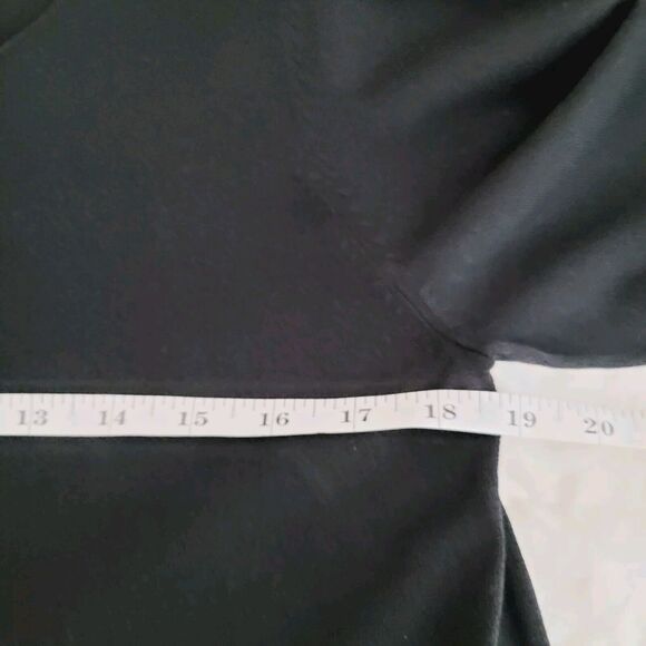 Ischiko Oska Sweater US 8 Black Open Back Tie Lagenlook Asymmetrical Slinky - Picture 9 of 11